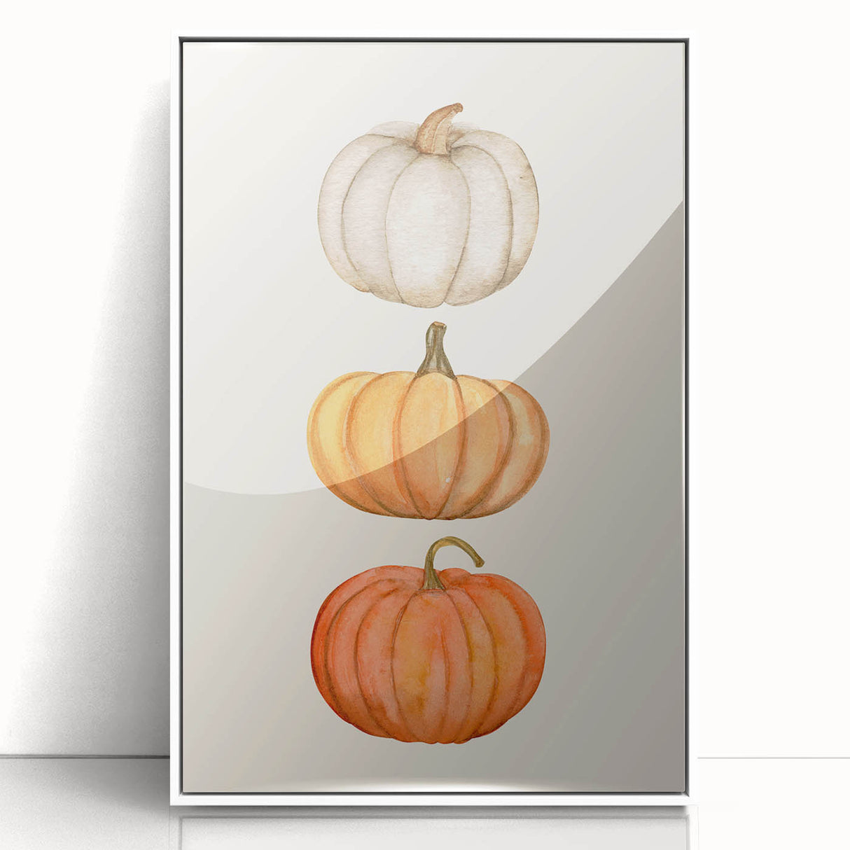 Stacked Pumpkins Halloween Canvas Art - Spooky Wall Decorations