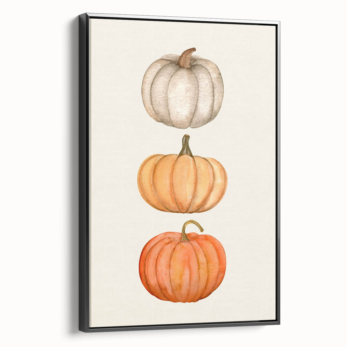 Stacked Pumpkins Halloween Canvas Art - Spooky Wall Decorations