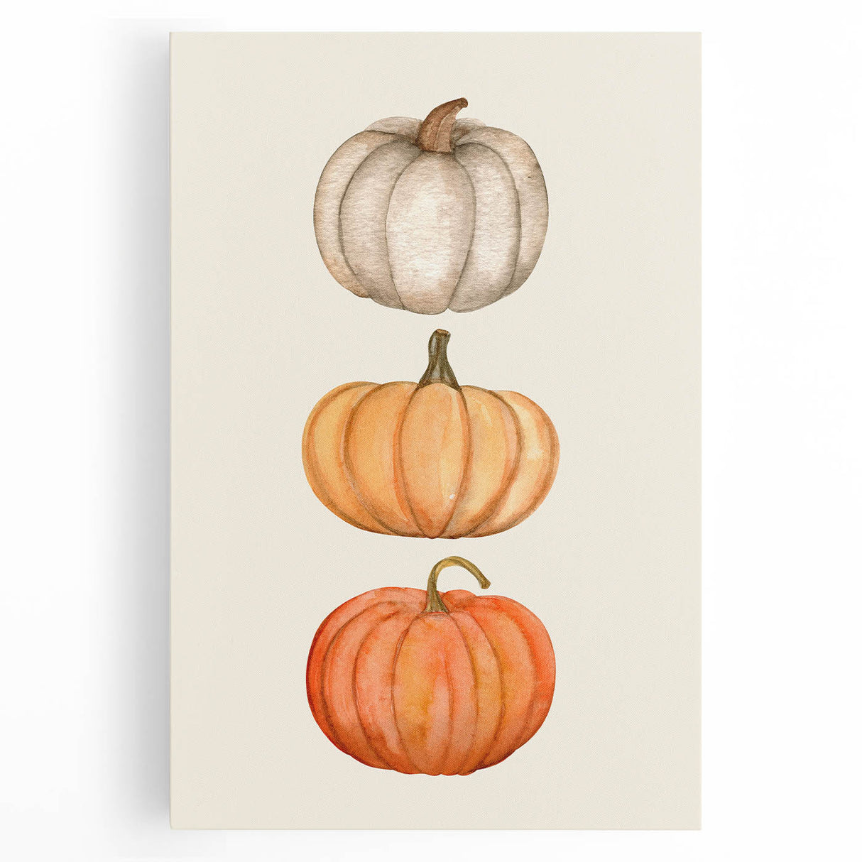 Stacked Pumpkins Halloween Canvas Art - Spooky Wall Decorations