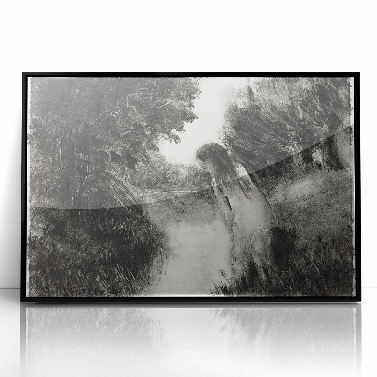 Mystical Impressionism Wall Art - A Bather by Camille Pissarro