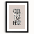 Cool Kids Live Here - Boys Room Wall Art Kids Wall Art Prints