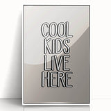 Cool Kids Live Here - Boys Room Wall Art Kids Wall Art Prints