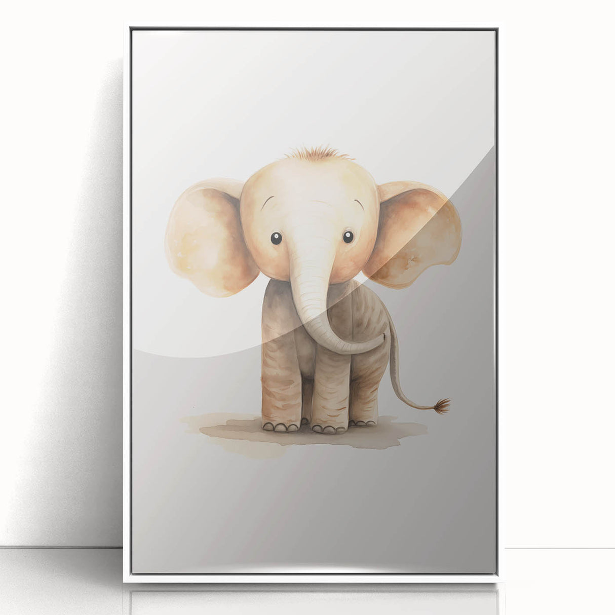 Adorable Baby Elephant Nursery Wall Art - Baby Room Decor Print