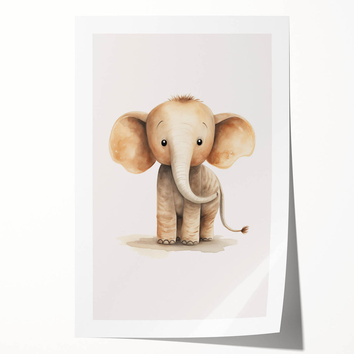 Adorable Baby Elephant Nursery Wall Art - Baby Room Decor Print