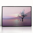 Framed acrylic wall art featuring a striking black landscape design, highlighting intricate details and vibrant colors, perfect for modern home decor.