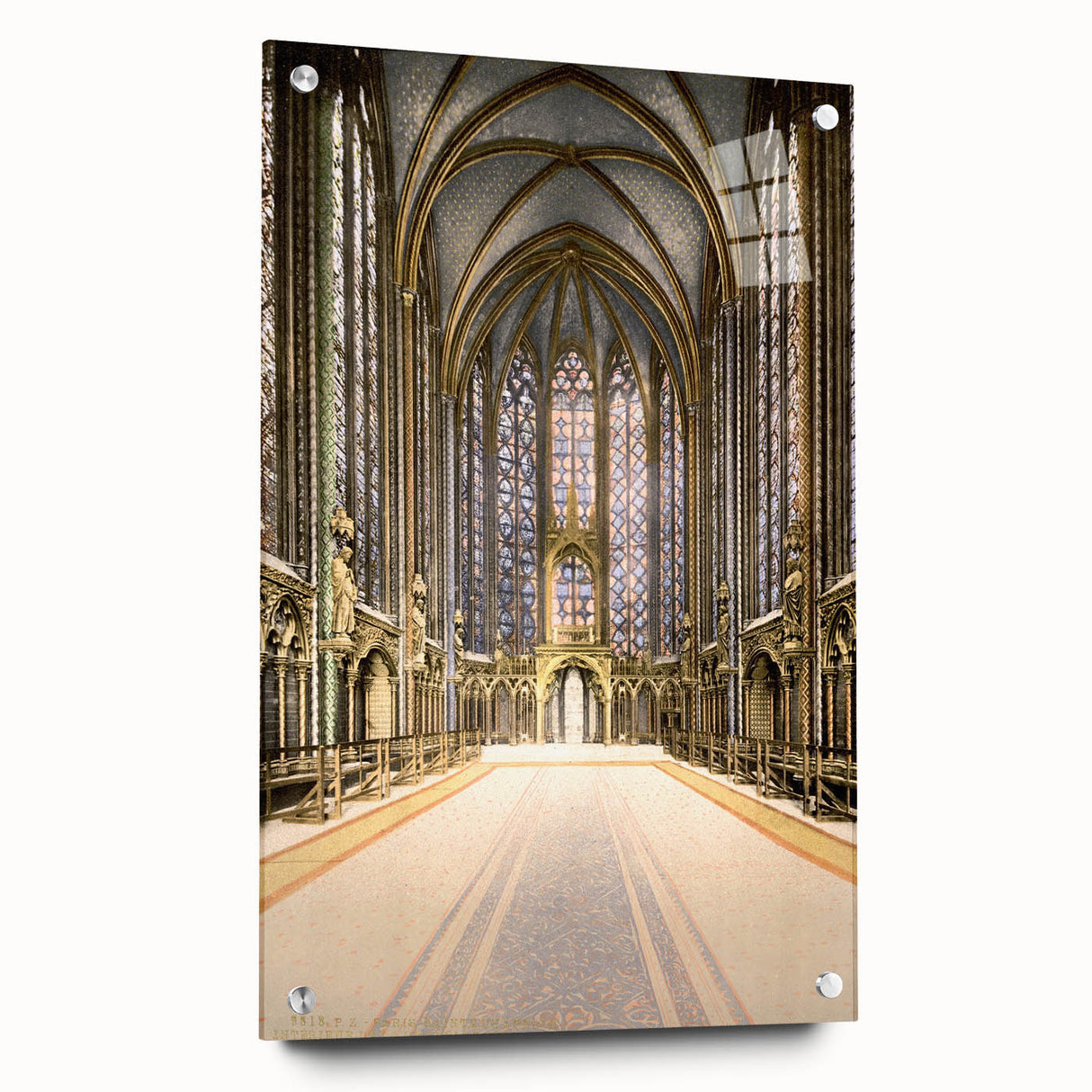 Medieval Wall Art - Gothic Sainte-Chapelle Interior Historic Print