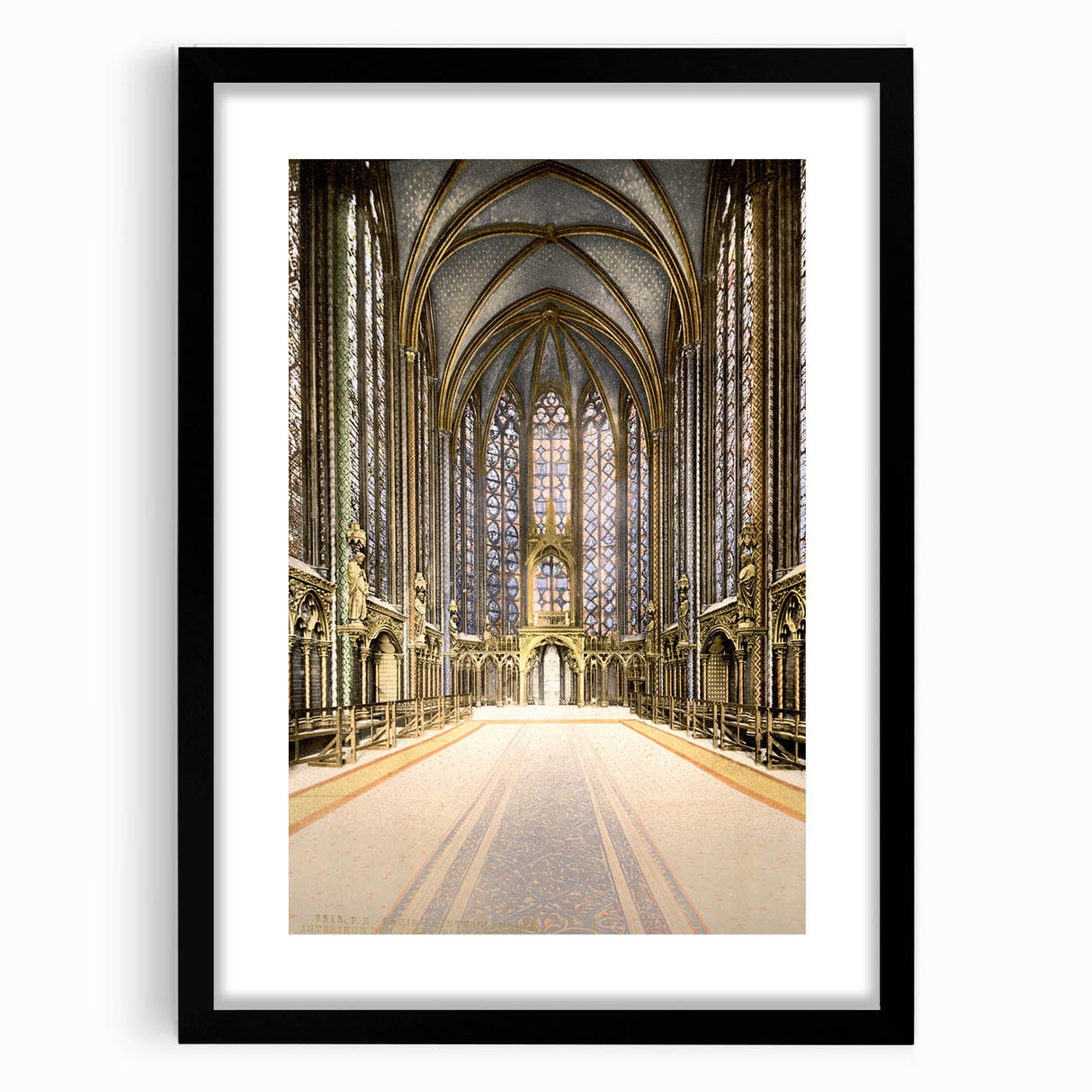 Medieval Wall Art - Gothic Sainte-Chapelle Interior Historic Print