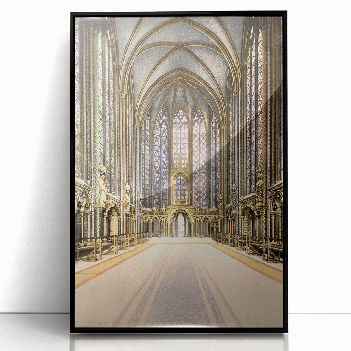 Medieval Wall Art - Gothic Sainte-Chapelle Interior Historic Print