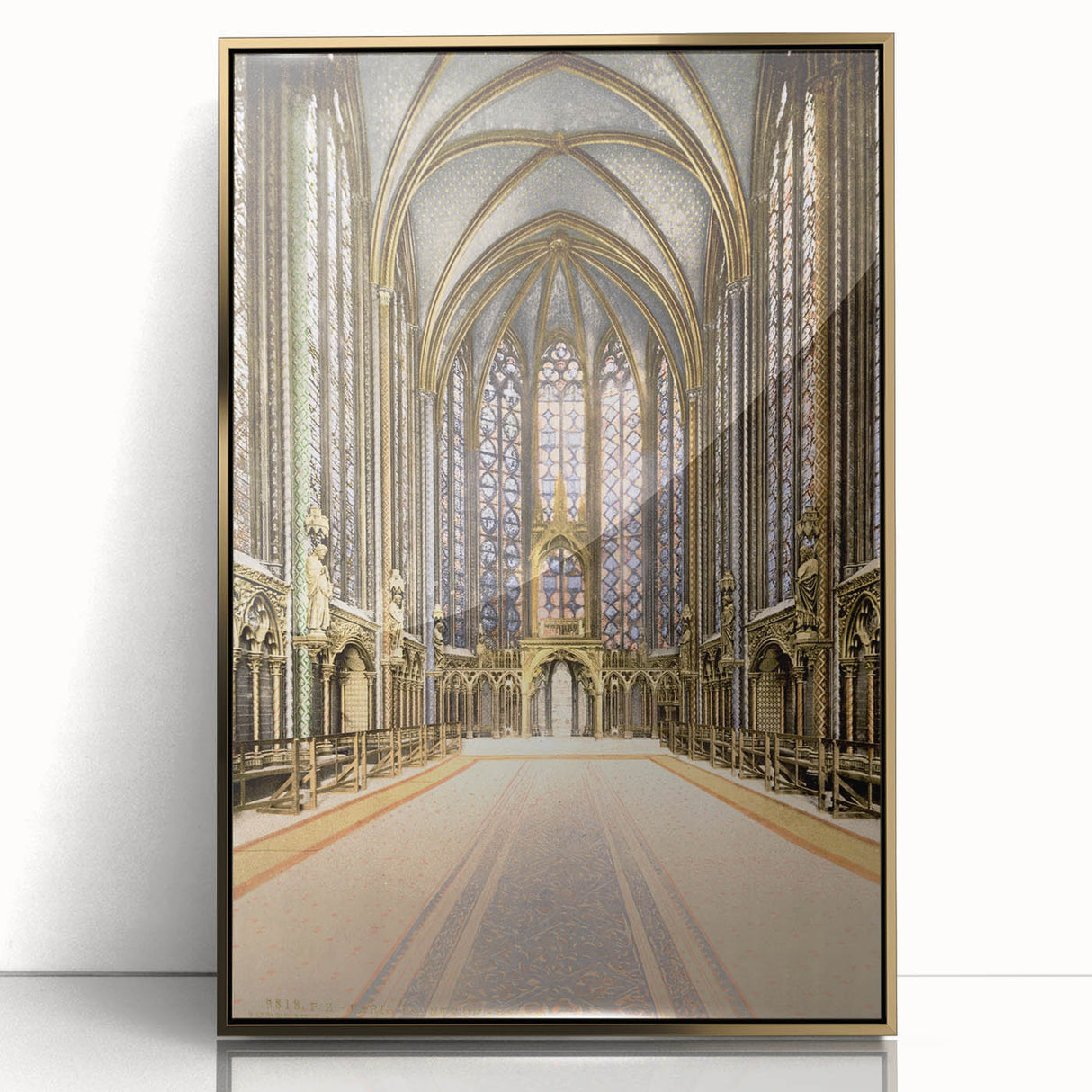 Medieval Wall Art - Gothic Sainte-Chapelle Interior Historic Print