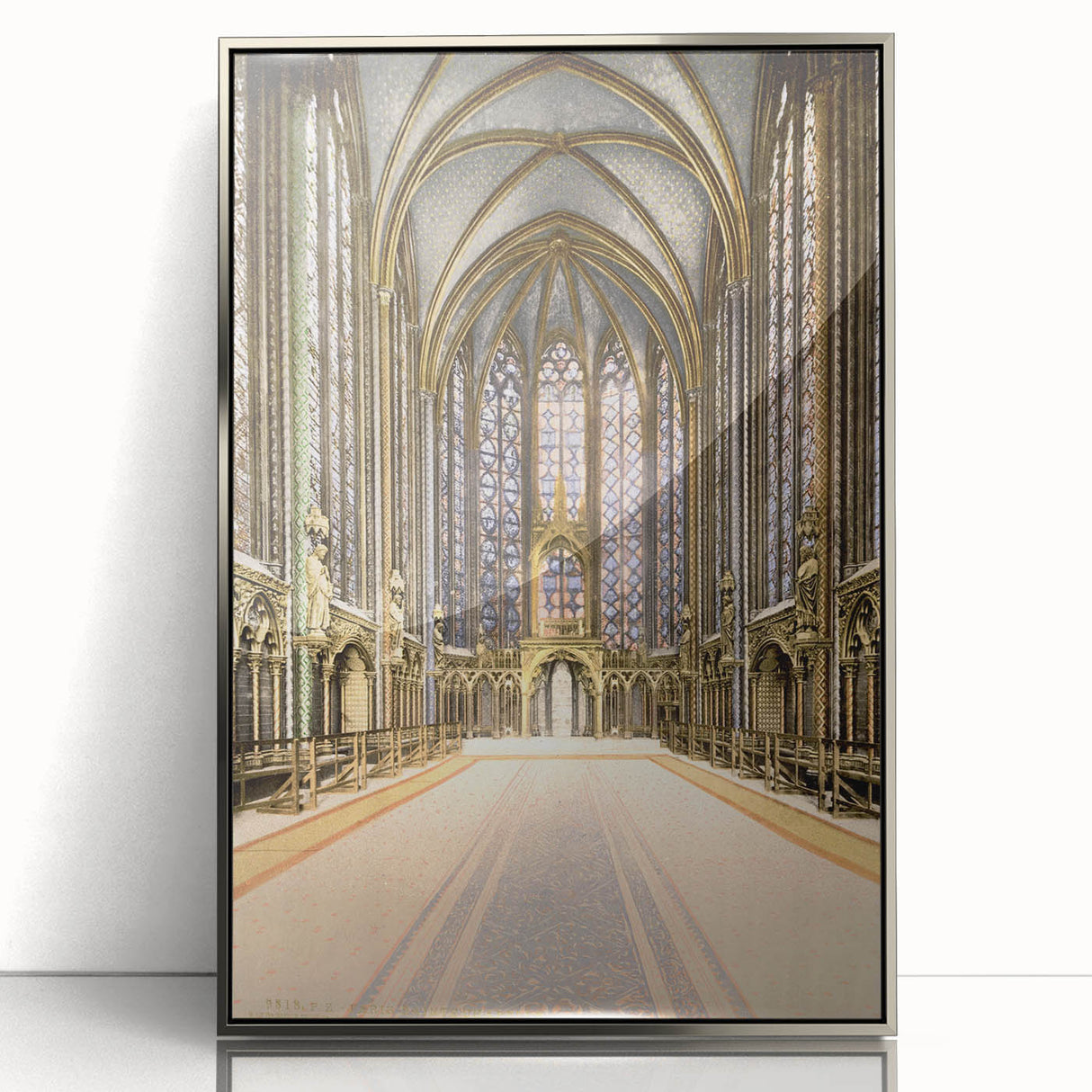 Medieval Wall Art - Gothic Sainte-Chapelle Interior Historic Print