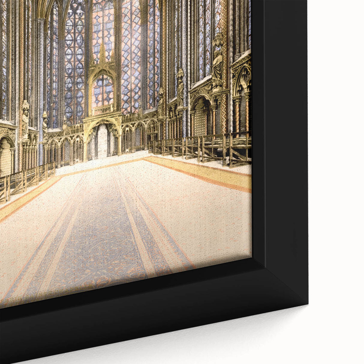 Medieval Wall Art - Gothic Sainte-Chapelle Interior Historic Print