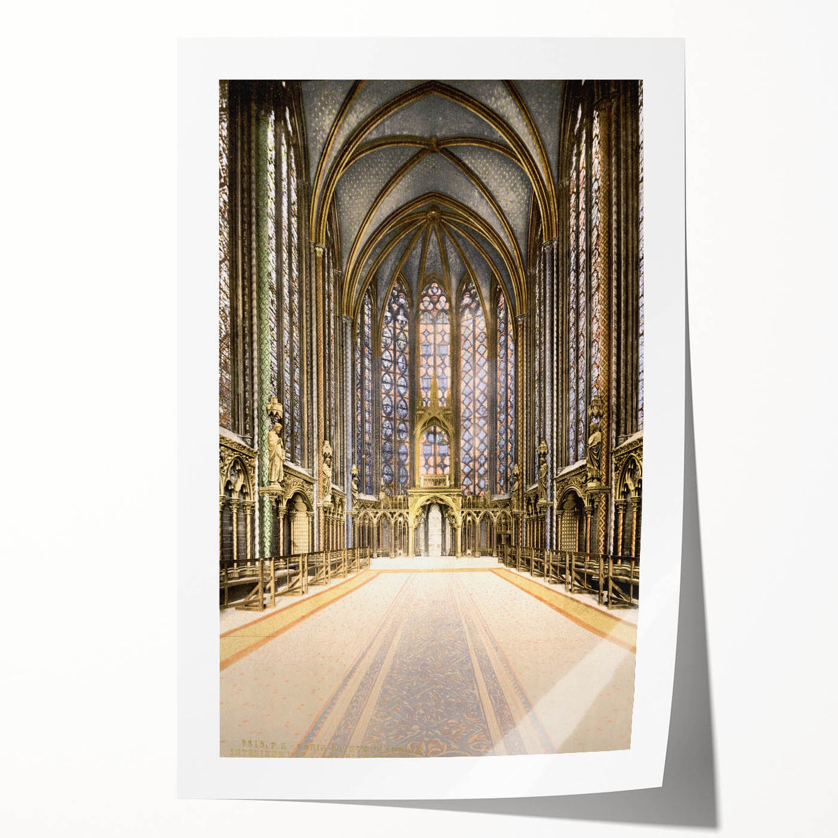 Medieval Wall Art - Gothic Sainte-Chapelle Interior Historic Print