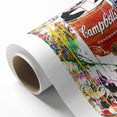 Vibrant Pop Art Wall Art - Graffiti Soup Can Canvas Print