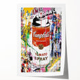 Vibrant Pop Art Wall Art - Graffiti Soup Can Canvas Print