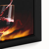 Kitchen Wall Art - Elegant Red Wine Pouring Modern Kitchen Art