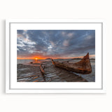 Extra large wall art featuring an abstract depiction of Madagascar's scenery in textured tones of earth and green.