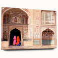 Acrylic print of a serene Indian landscape in soft earth tones, ideal for dining room decor.