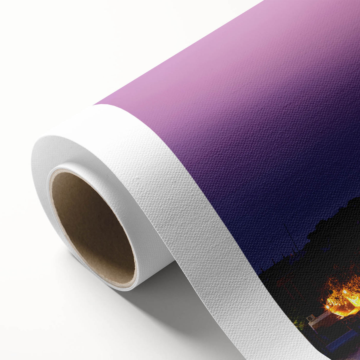 Art deco poster of Bangkok skyline in pastel shades on rolled canvas, ideal for nursery wall art.