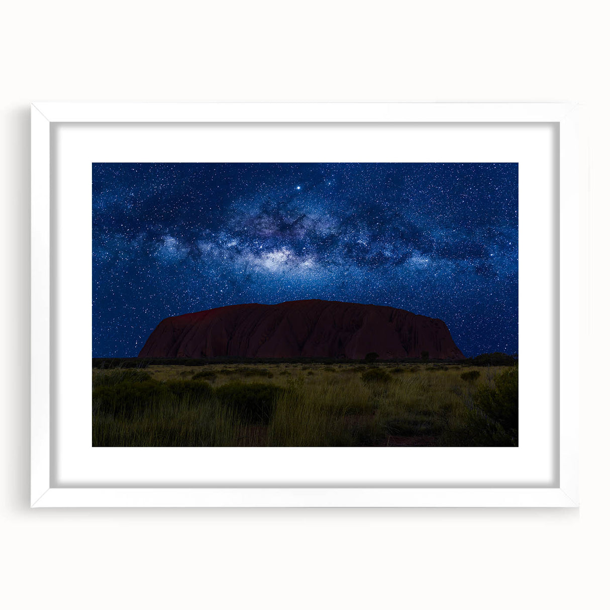 Extra large wall art featuring an abstract depiction of Ayers Rock in Australia.