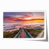 Extra large rolled print of Perth, Australia skyline in pastel shades, ideal for art wall dining room.