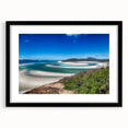 Colorful abstract art print of Queensland scenery on a textured, extra large canvas, ideal for living room decor.