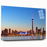 Large abstract depiction of Ontario, Canada on acrylic glass, featuring muted earth tones.