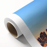 Art deco poster of Ontario scenery in pastel shades on rolled canvas, ideal for nursery wall art.