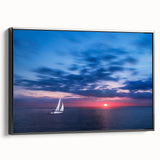 Black and white framed canvas depicting a vintage Caribbean landscape, ideal for bedroom wall art.