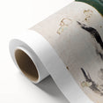 Art Deco poster featuring a Central American scenery in muted green and brown tones on rolled canvas.
