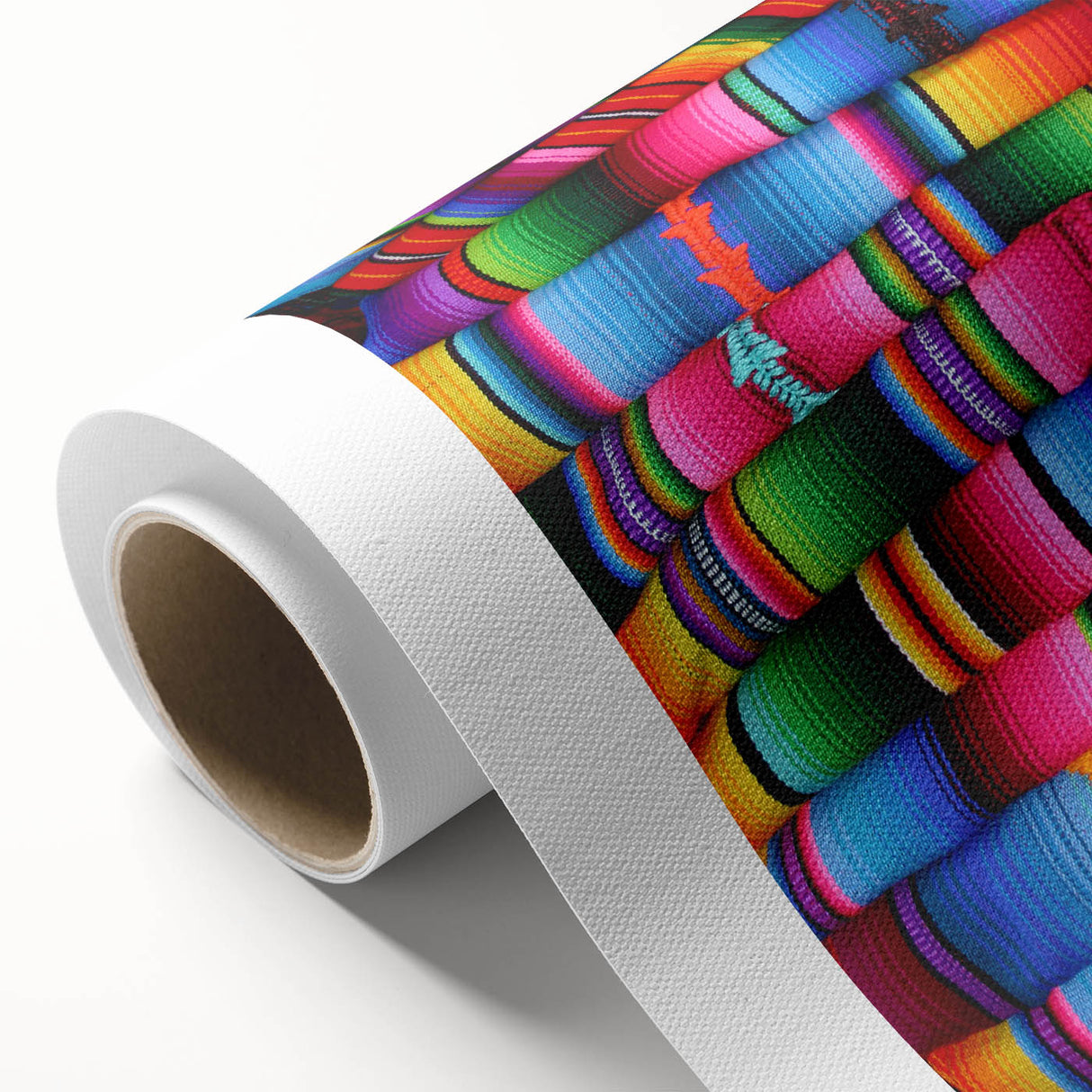 Art Deco poster of a Central American scenery in vibrant colors on rolled canvas, ideal for nursery wall art.
