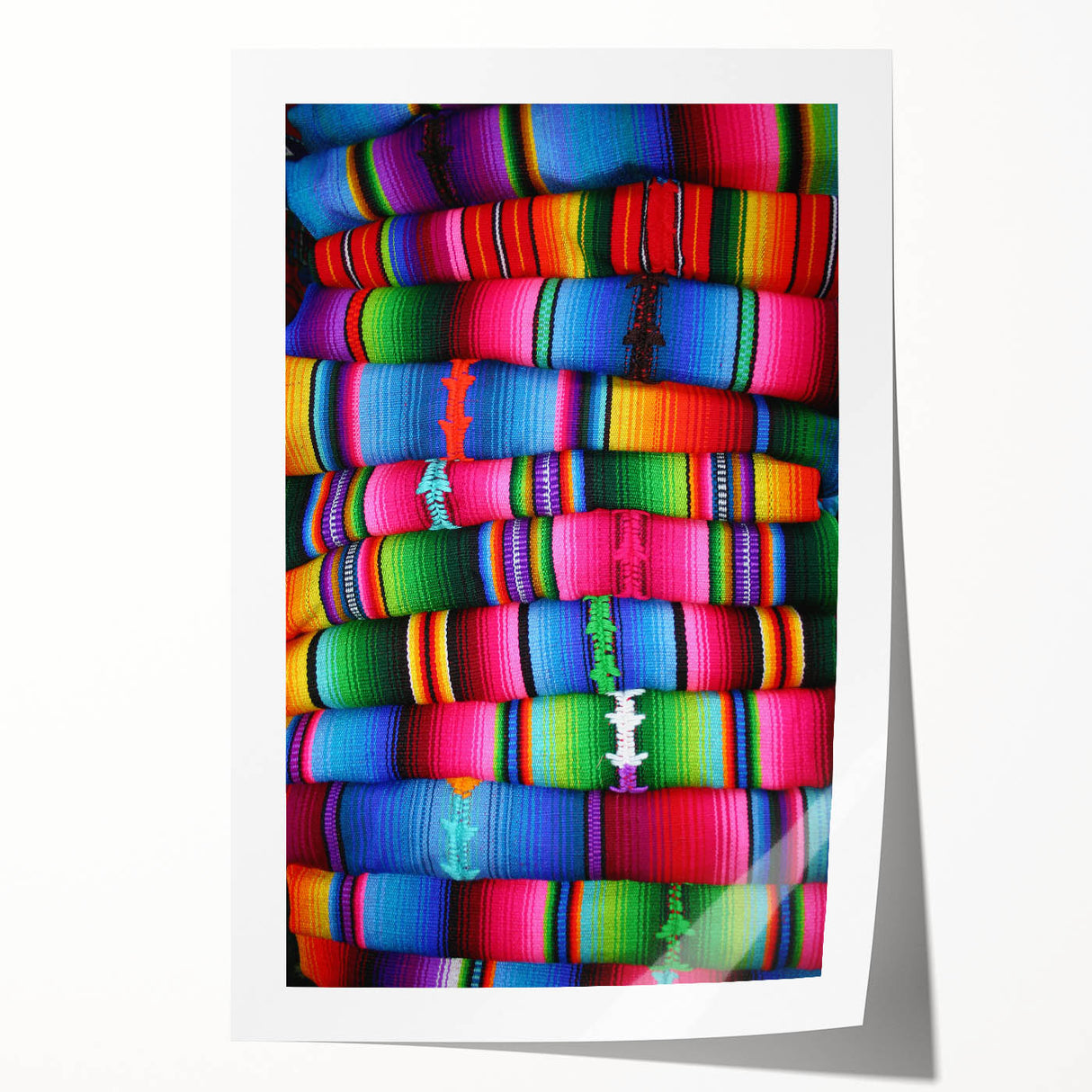 Extra large rolled print of a serene Honduran landscape featuring lush greenery and floral elements.