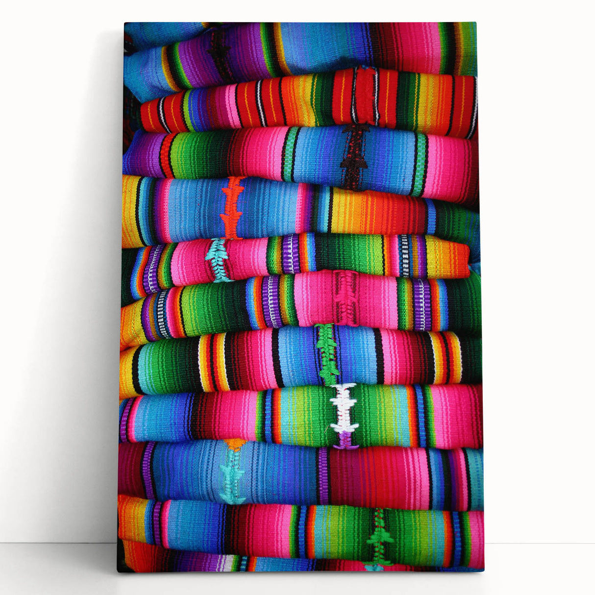 Black and white photograph of a Central American landscape on large stretched canvas, ideal for kitchen wall art.