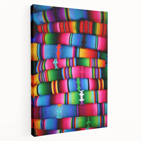 Scenic landscape of Central America with lush greenery and mountains on a stretched canvas, suitable for kitchen wall art.