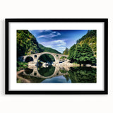 Extra large framed abstract art print of colorful, textured European scenery, ideal for living room decor.