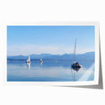 Rolled print of a Bavarian landscape with vibrant green and blue hues, ideal for art wall dining room.