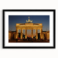 Extra large framed wall art depicting a colorful, abstract Berlin cityscape with textured brush strokes.