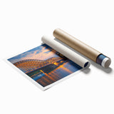 Extra large rolled print depicting a serene floral scene in Germany, suited for classy bathroom wall art.