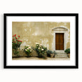 Abstract art print of a colorful European scenery, featuring vibrant hues on a textured, extra large canvas.