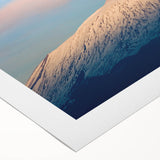 Art deco poster of Mount Etna in vibrant orange and red tones on rolled canvas, suitable for dining room decor.