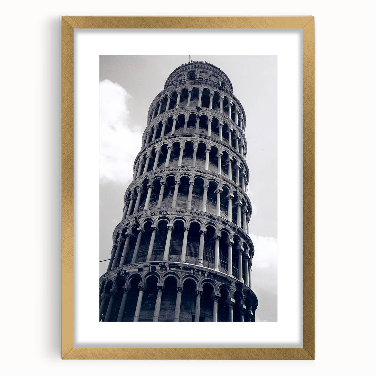 Abstract art print of the Pisa landscape in muted earth tones on a framed canvas, suitable for dining room decor.