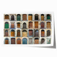 Rolled print of a Tuscan landscape featuring soft pastel shades, ideal for art wall dining room.
