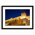 Extra large framed abstract print of colorful Monaco scenery in textured style, ideal for living room decor.