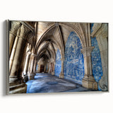 Landscape art painting of Porto, Portugal, with vibrant colors on a framed canvas, ideal for living room decor.