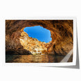 Rolled print of a European Portuguese scenery in soft pastel shades, ideal for art wall dining room.
