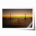 Large rolled print of a European cityscape in muted watercolor tones, ideal for dining room wall art.