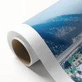 Art Deco poster of Sochi landscape in pastel shades on rolled canvas, ideal for nursery wall art.