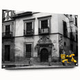 Acrylic print of Andalucia, Spain landscape in muted earth tones, ideal for dining room decor.
