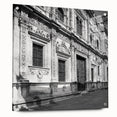 Acrylic print of a Barcelona cityscape in muted earth tones, suitable for bedroom or dining room decor.