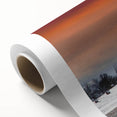 Art Deco poster of Stockholm scenery in pastel shades on rolled canvas, ideal for nursery wall art.