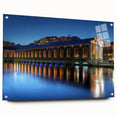 Acrylic print of Geneva scenery in muted earth tones, suitable for bedroom or dining room decor.